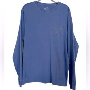 Vineyard Vines NWT Men’s Vintage Whale Pocket Tee – Baltic Blue
Size Large